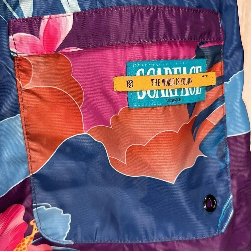 Scarface x Shoe Palace Limited Edition Manolo Manny Pink Tropical Swim Shorts